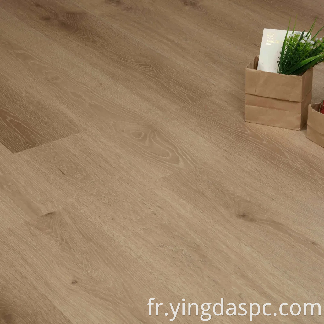 Plancher en vinyle imperméable de couleur chaude